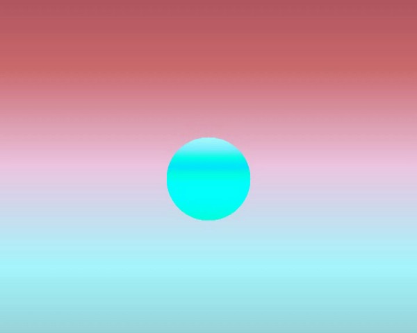 Un disque cyan dans un ciel pourpre : coucher de soleil sur Osiris