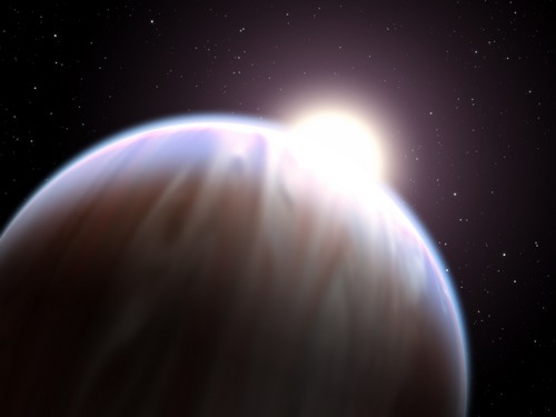 Eau et molécule organique détectées sur une exoplanète