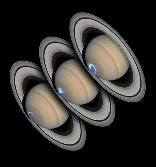 Les aurores polaires de Saturne