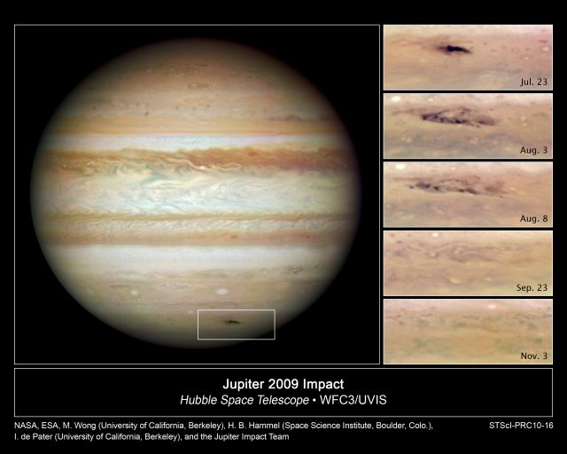 Un astéroïde rocheux de 500 mètres responsable de la mystérieuse tache noire de Jupiter
