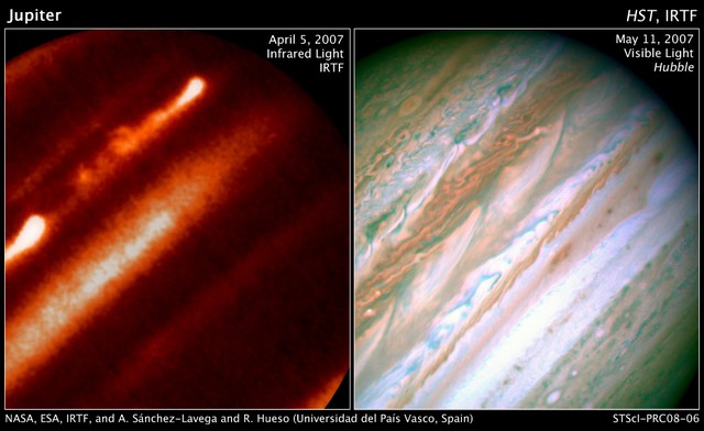 Des tempêtes géantes de Jupiter provoquées par sa chaleur interne