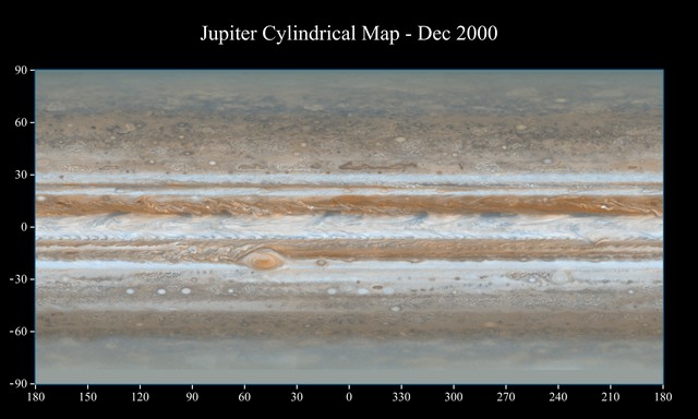 Les plus belles cartes de Jupiter, réalisées grâce à la sonde Cassini