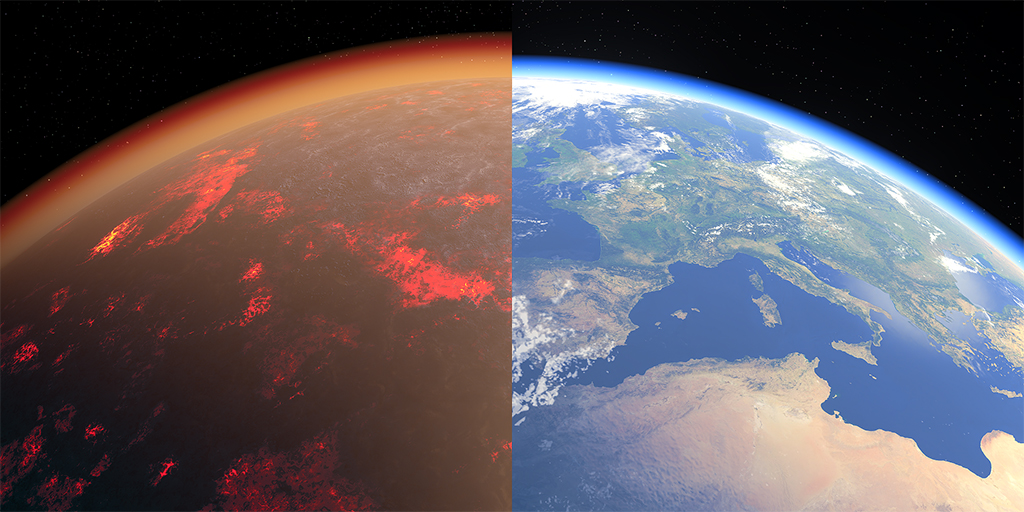 L'atmosphère primitive de la Terre, un enfer vénusien non propice à la vie ?