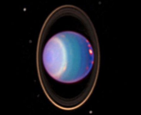 Passage de la Terre dans le plan des anneaux d'Uranus