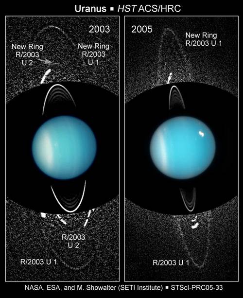 Hubble découvre d'immenses anneaux éloignés autour d’Uranus