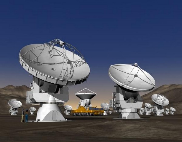 Premières franges d’ALMA, futur plus grand interféromètre millimétrique/submillimétrique au monde