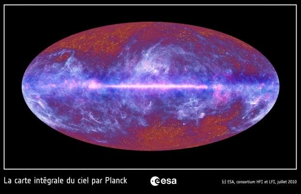 Notre Galaxie et l’écho lumineux du Big Bang révélés par le satellite Planck