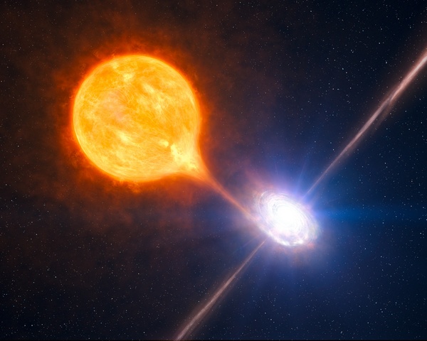 Un trou noir qui souffle une grosse bulle