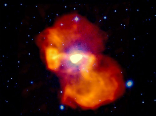 Un trou noir supermassif souffle une bulle géante de gaz chaud