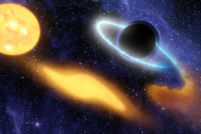 L’étoile victime de la voracité d’un trou noir
