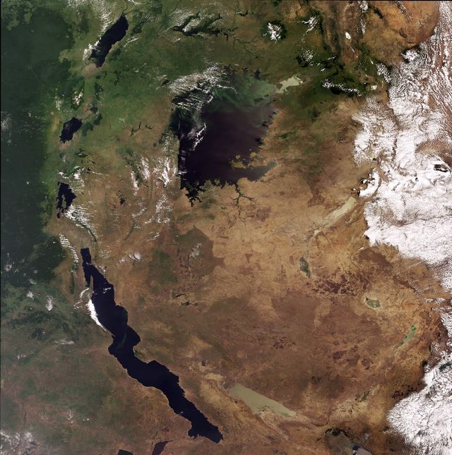 Les Grands Lacs africains vus de l’espace