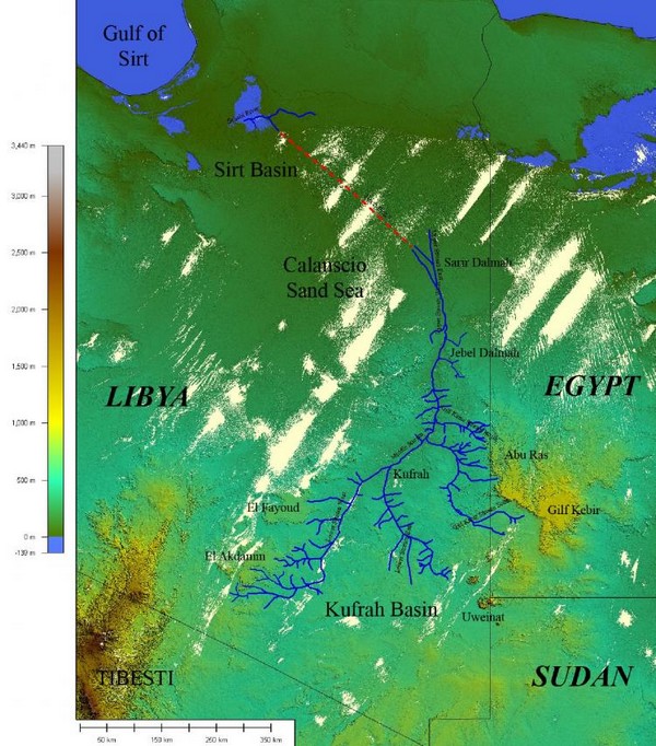 Découverte d’un paléo-fleuve de la taille du Nil en Libye