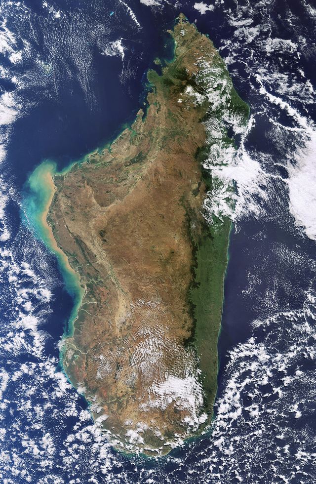 « La Grande île rouge » vue de l’espace