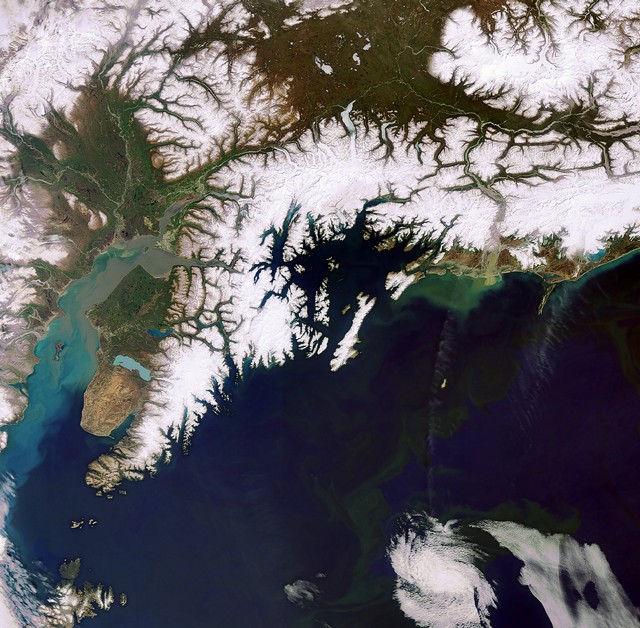 Le plus grand Etat des Etats-Unis vu de l’espace