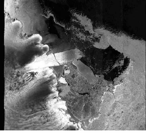 Rupture du glacier Mertz en Antarctique