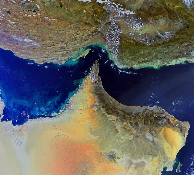 Les reliefs contrastés du Moyen-Orient vus de l'espace