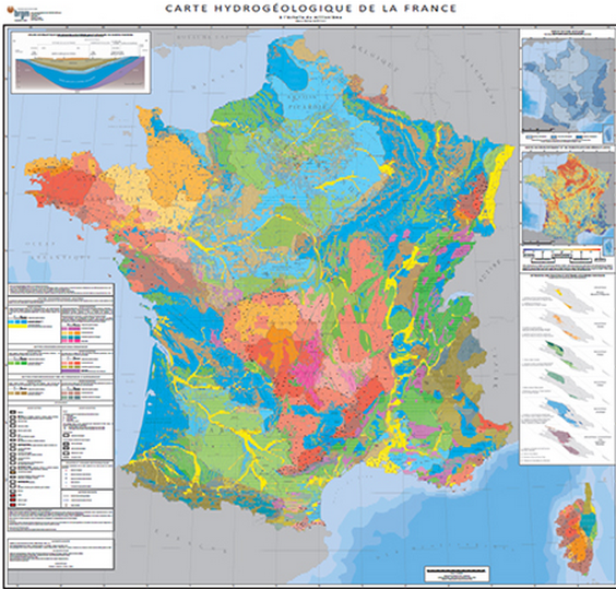 Nouvelle carte hydrogéologique de la France