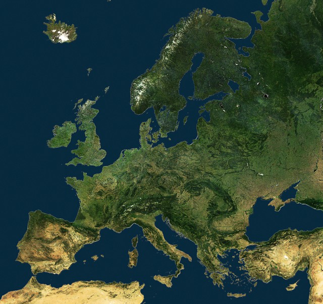 Les « Etats-Unis » d’Europe vus de l’espace