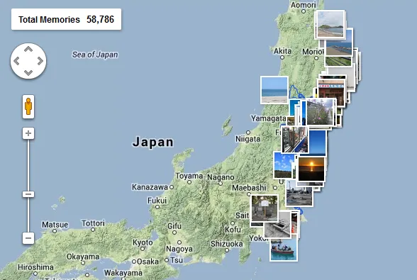 Fukushima: vues de zones sinistrées sur Google