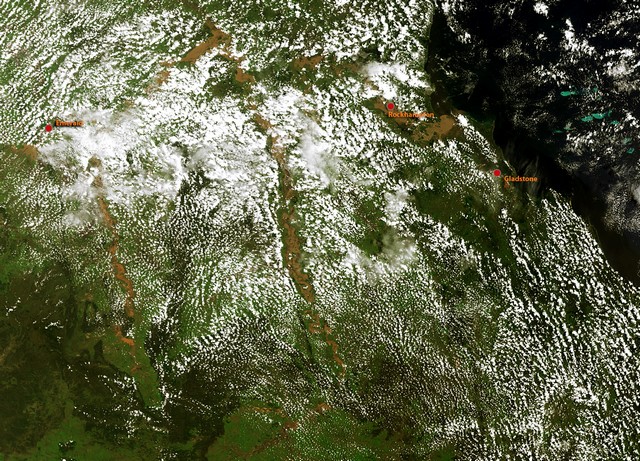 L’Australie sous les eaux vue de l'espace