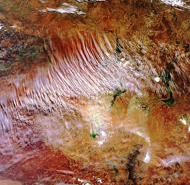 Le « Cœur rouge » de l’Australie vu de l'espace