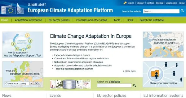 CLIMATE-ADAPT: outil sur l’adaptation au changement climatique