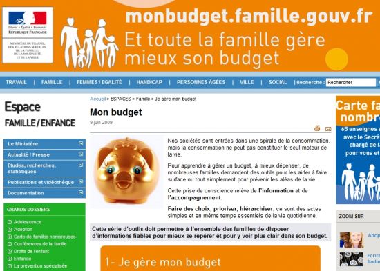 Un site internet pour aider à mieux gérer son budget