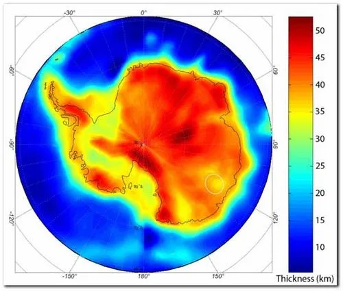 Découverte d’un cratère géant sous les glaces de l'Antarctique