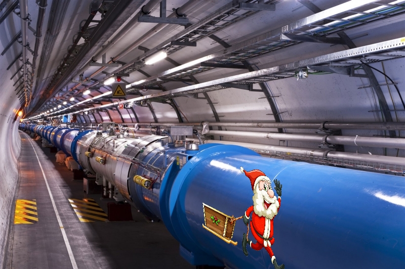 Un nouveau visiteur au CERN... Joyeux Noël !!!