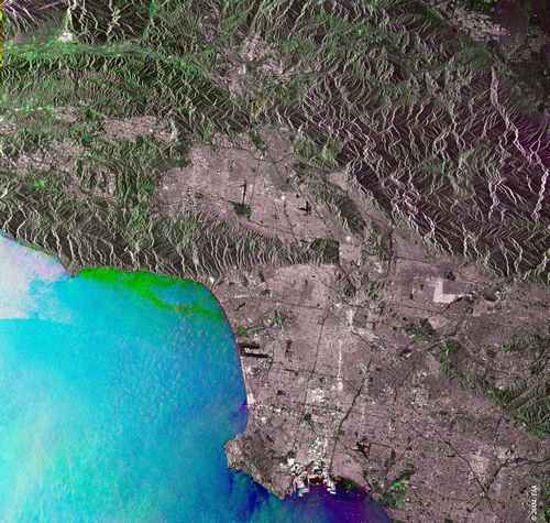 Los Angeles vue de l’espace