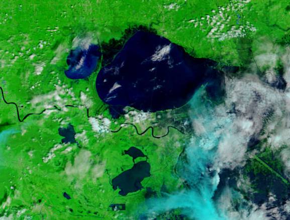 Les Inondations de la Nouvelle-Orléans vues de l’espace