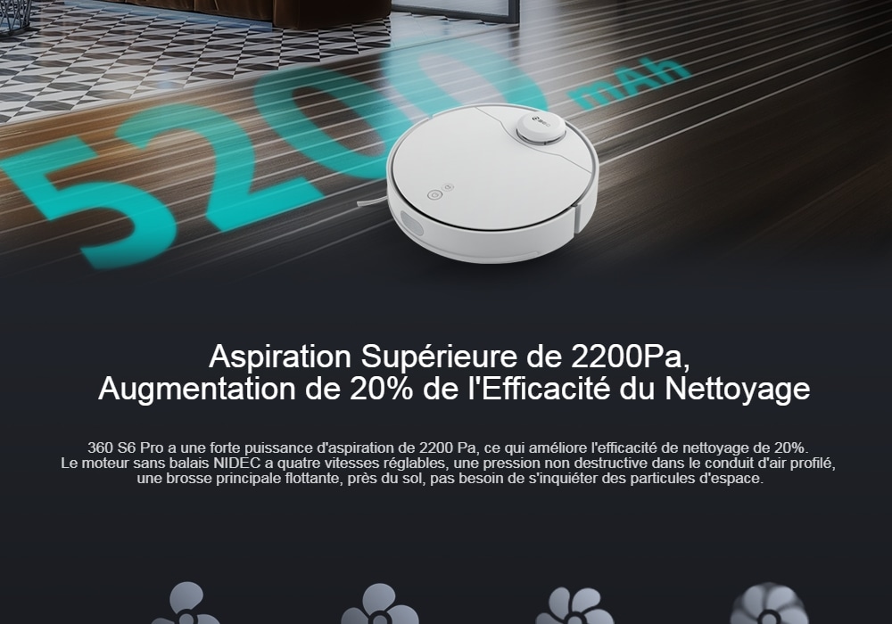L'aspirateur-robot 360 S9 (360 S6 Pro)