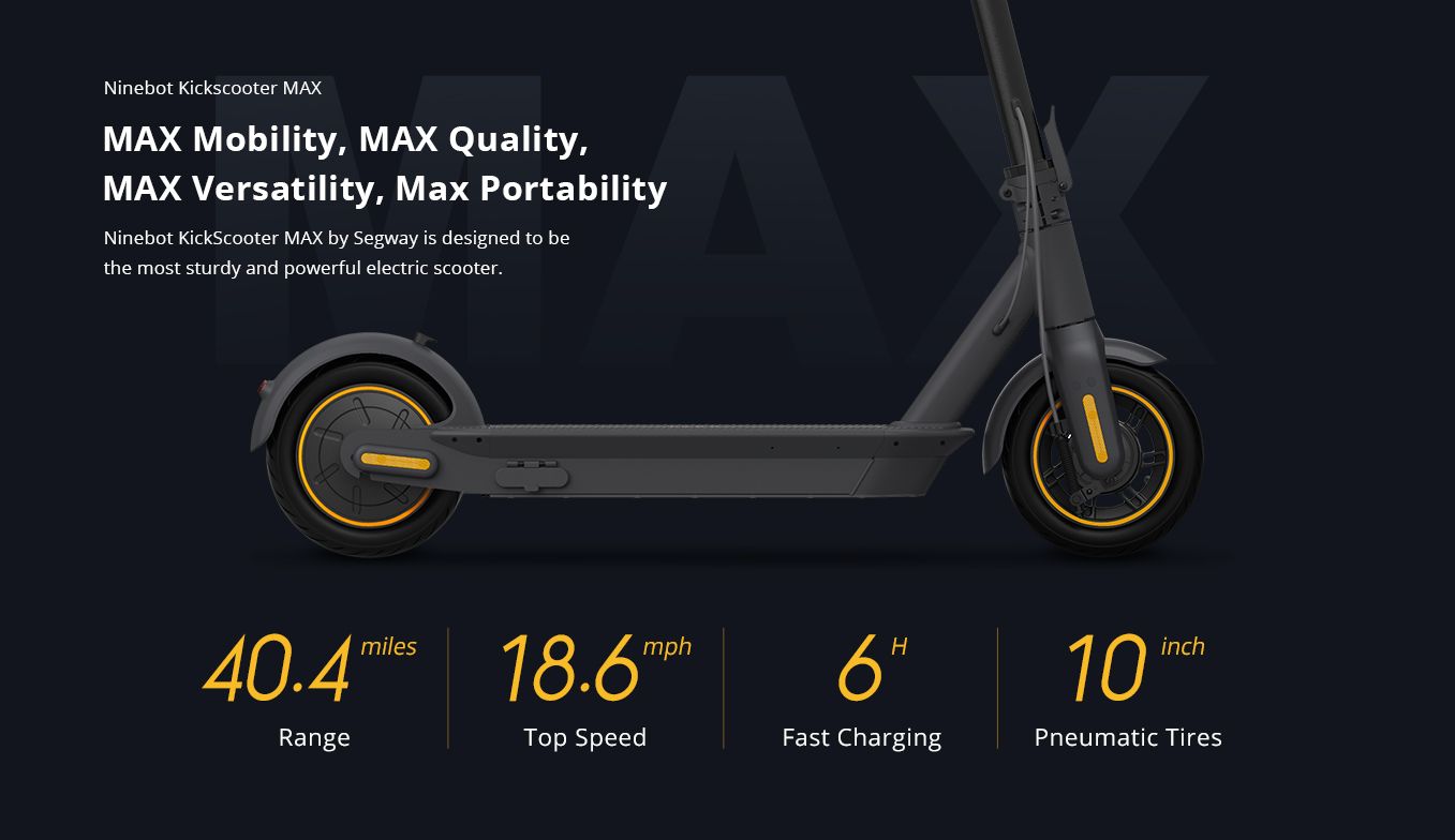 La trottinette électrique rapide Segway Ninebot MAX G30