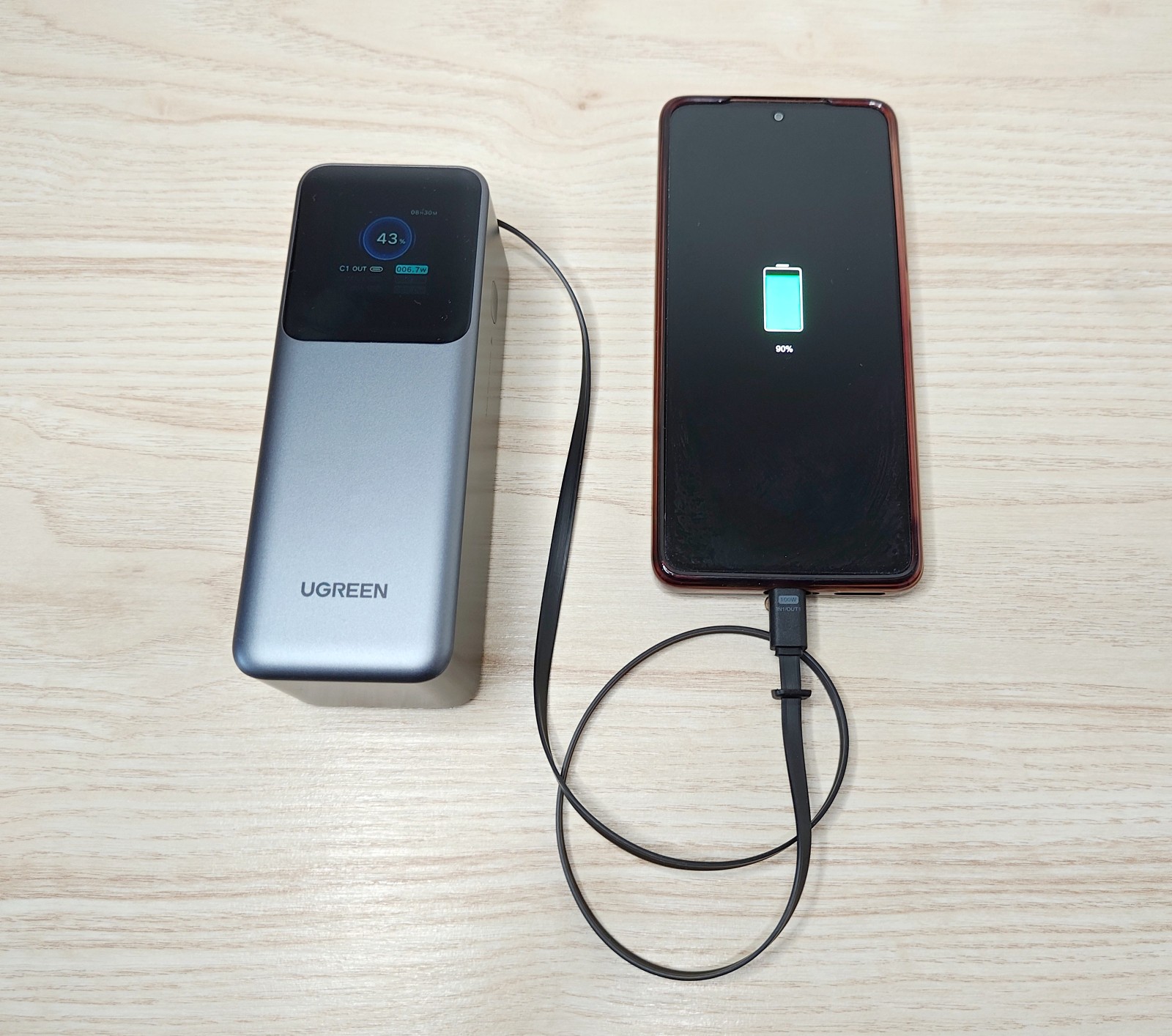 Nouvelle batterie externe UGREEN Nexode 165W 20000mAh Retractable: pratique et à -30%