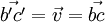 \vec{b'c'} = \vec{v} = \vec{bc} \