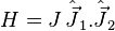 H=J\,\hat \vec J_1.\hat \vec J_2