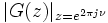 |G(z)|_{z=e^{2\pi j\nu}}\