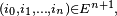 \scriptstyle\ (i_0,i_1,\dots,i_n)\in E^{n+1},\