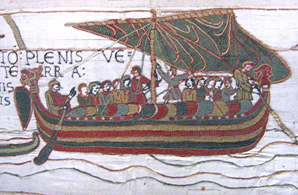 Bateau du XIe siècle, tapisserie de Bayeux