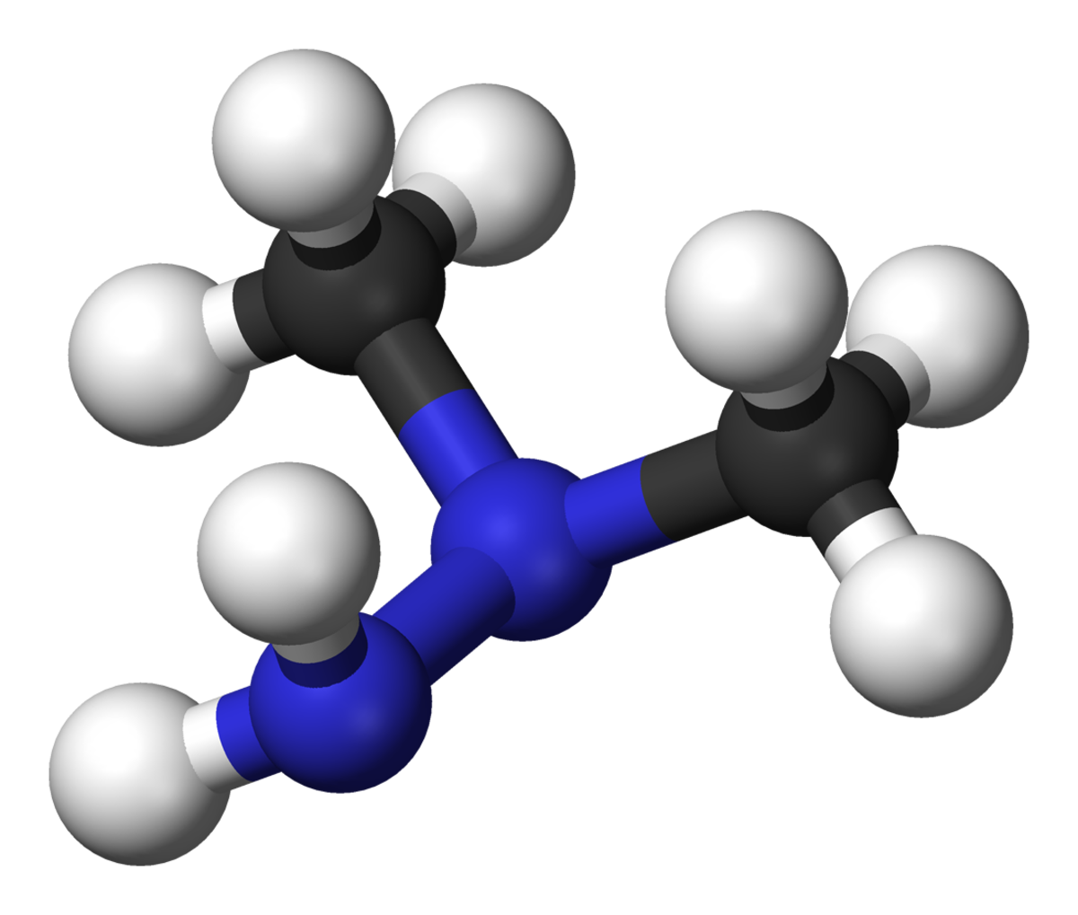 Structre 3D de la diméthylhydrazine