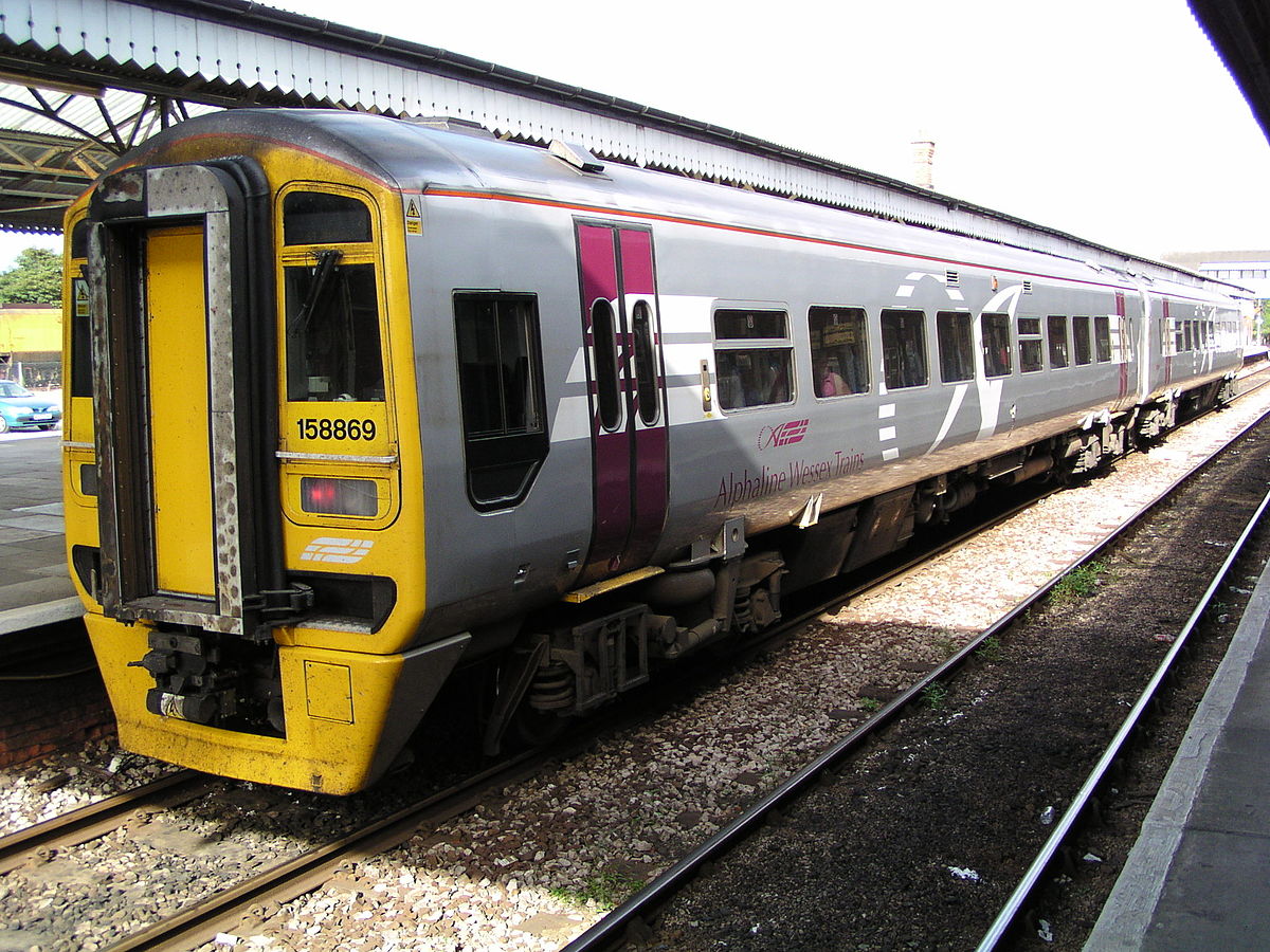 Wessex Trains Classe 158 n° 158869 à Truro.