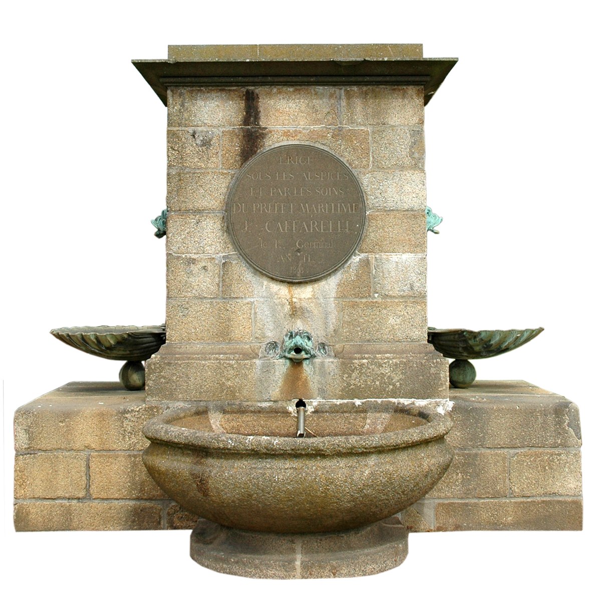 socle du « Triomphe d'Amphitrite »