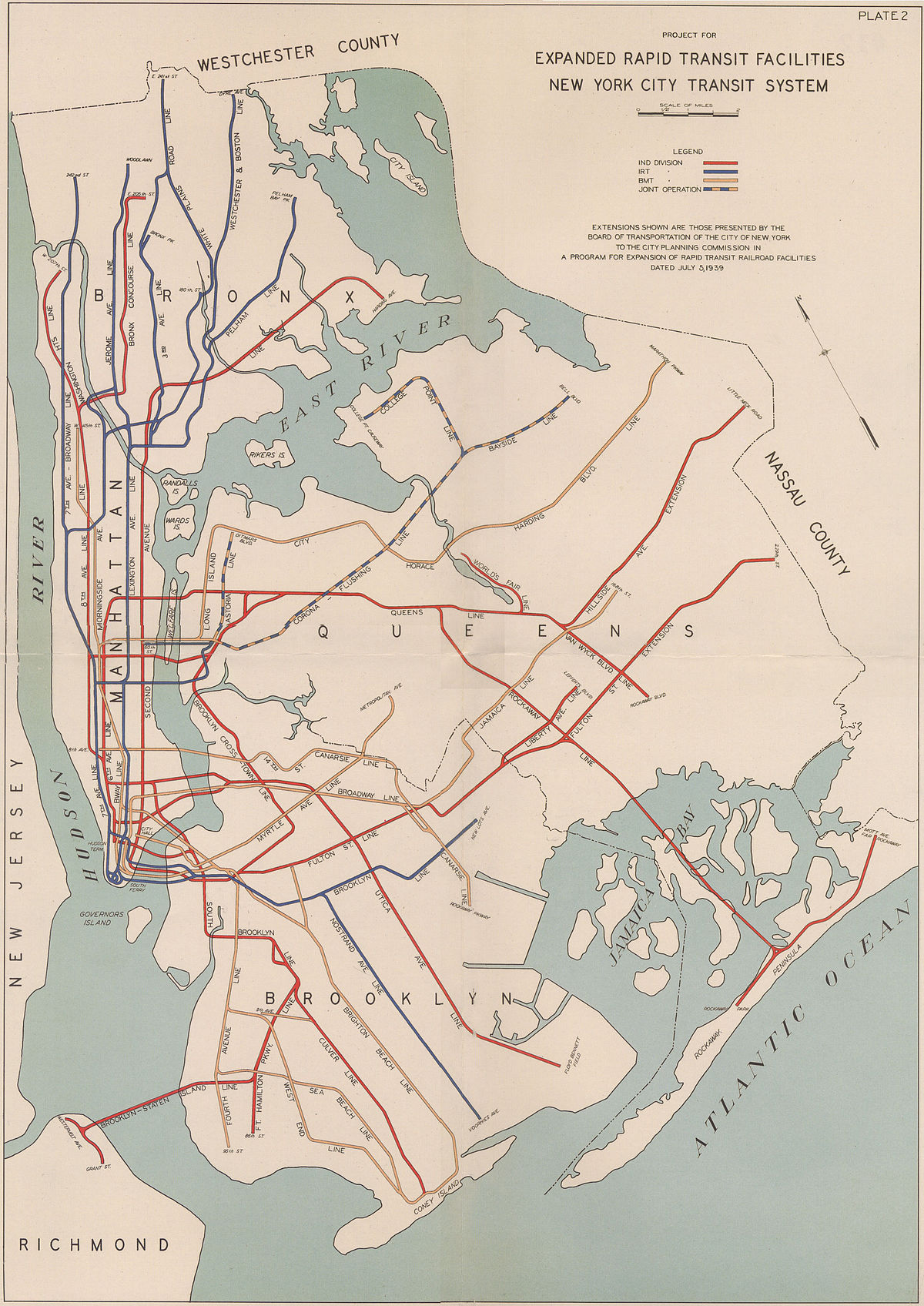 Le réseau en 1940