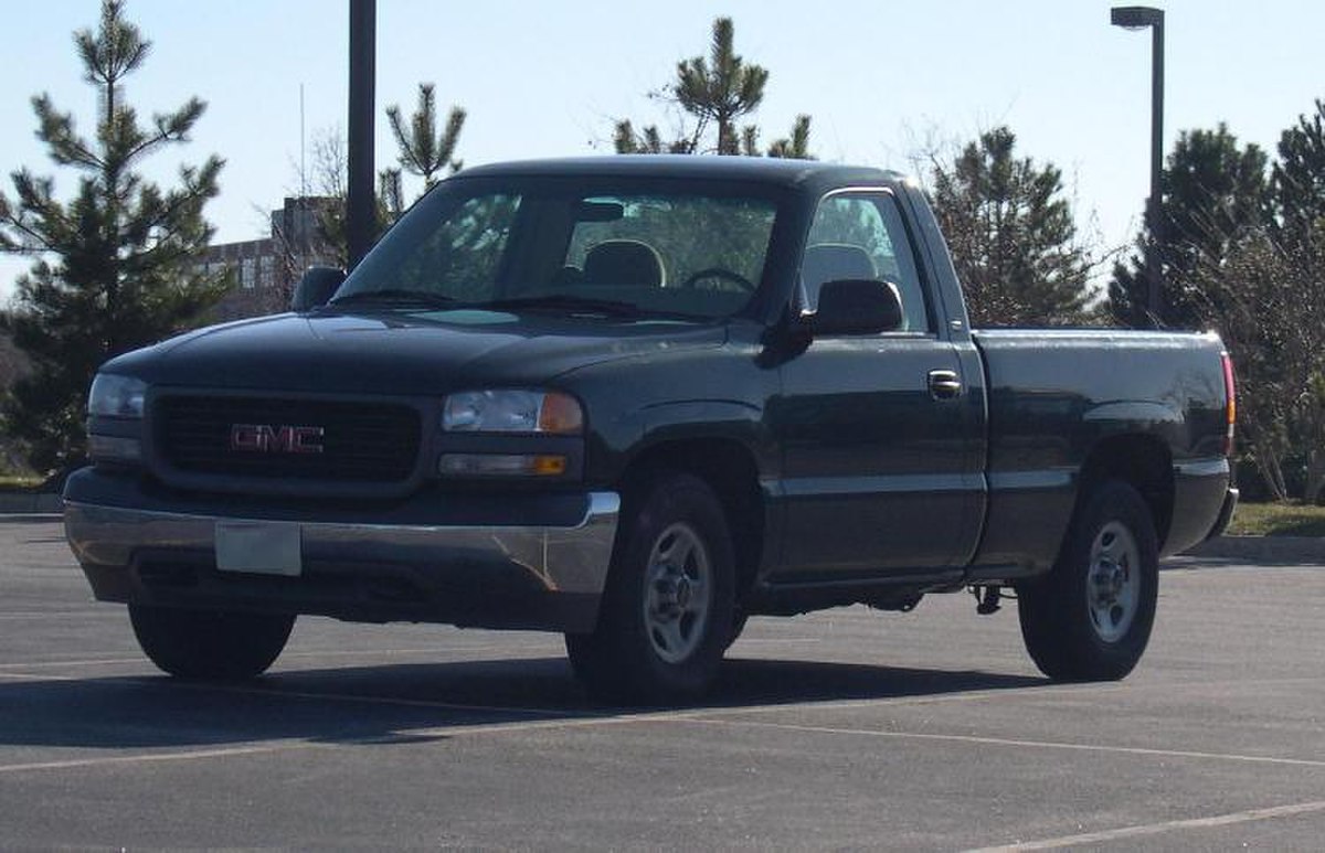 GMC Sierra Regular Cab, Benne Courte, de 2002