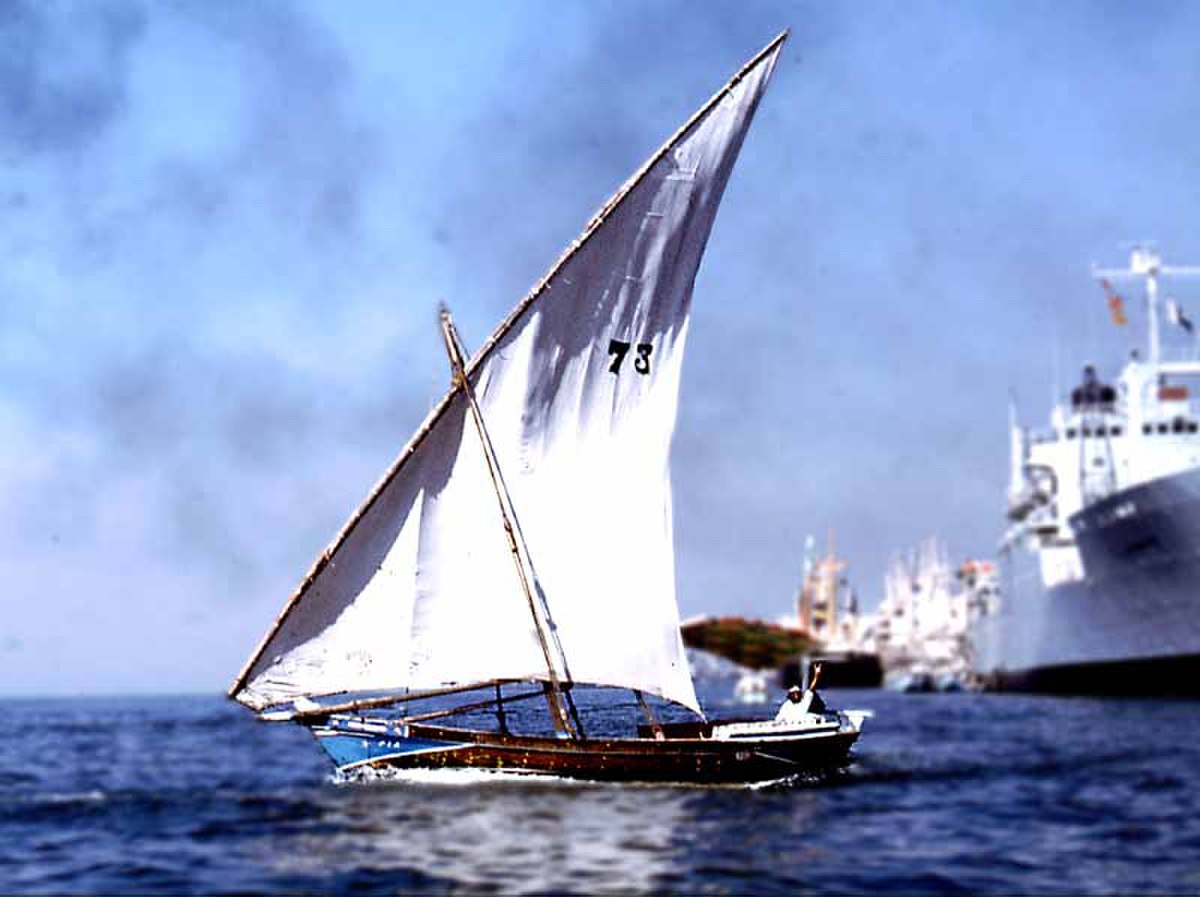 Boutre à Karachi.