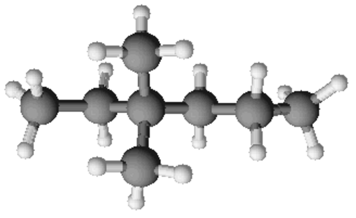 Représentations du 3,3-diméthylhexane