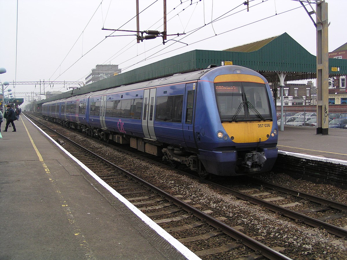 Une rame c2c à Southend Central