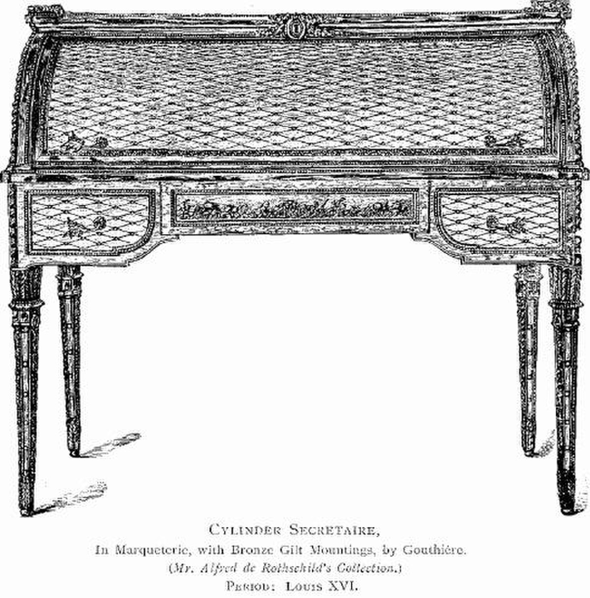 Bureau à cylindre.