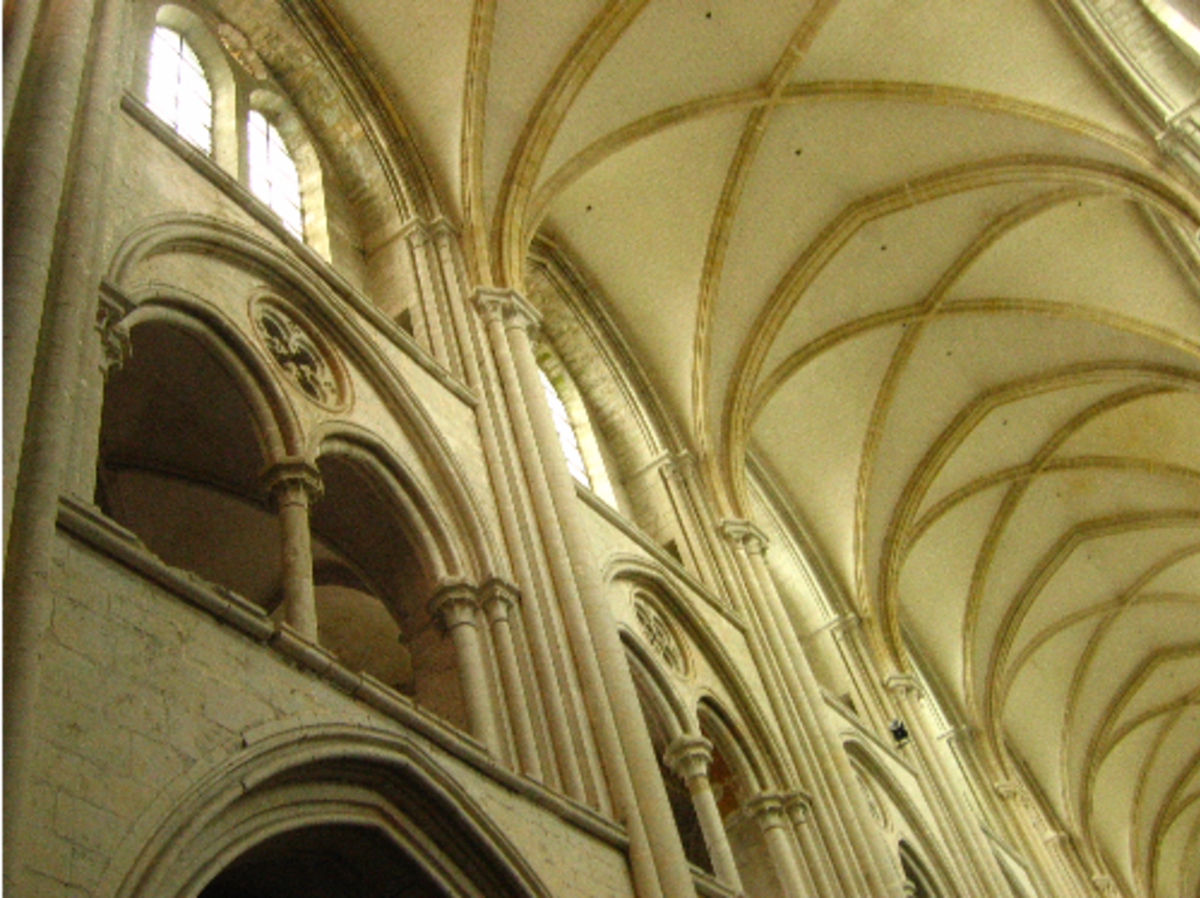 intérieur de l'église abbatiale de Fécamp