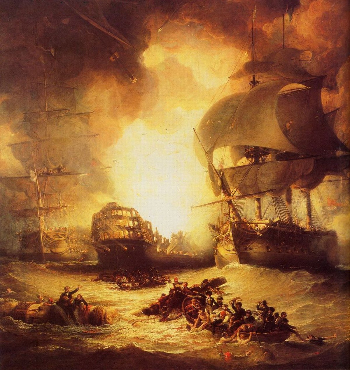 l'Orient explose à Aboukir